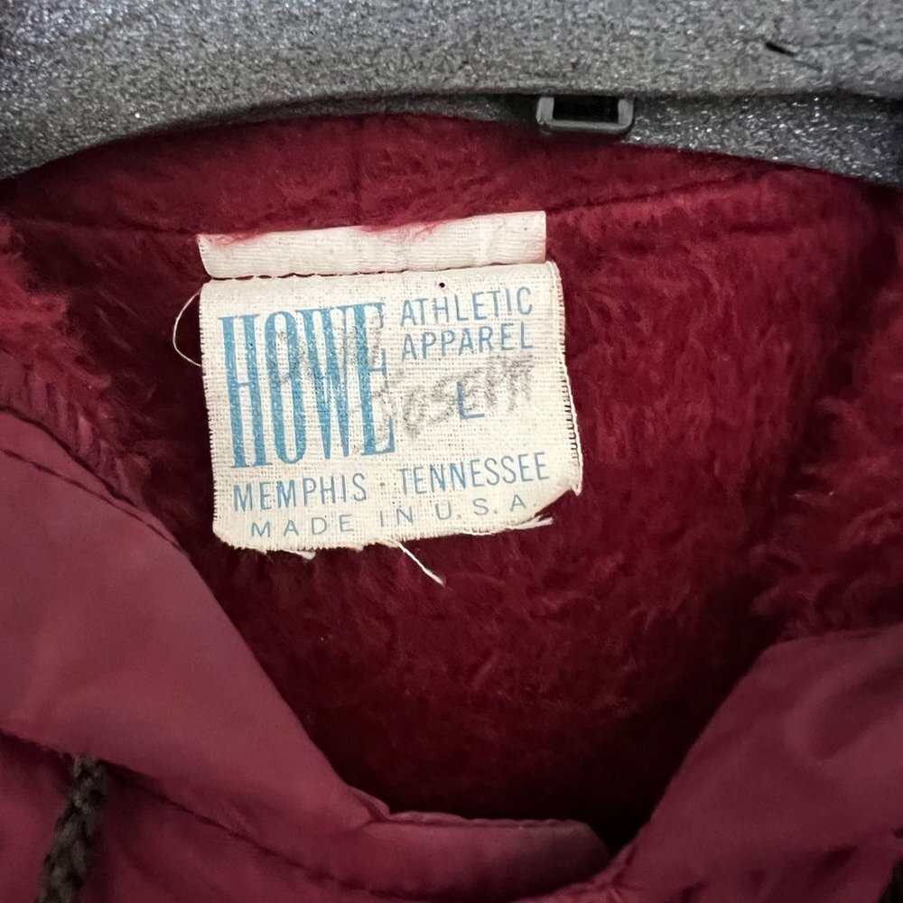 Vintage Howe Texas A&M Long Stadium Lined Button Trench Jacket Size Large - Picture 8 of 9
